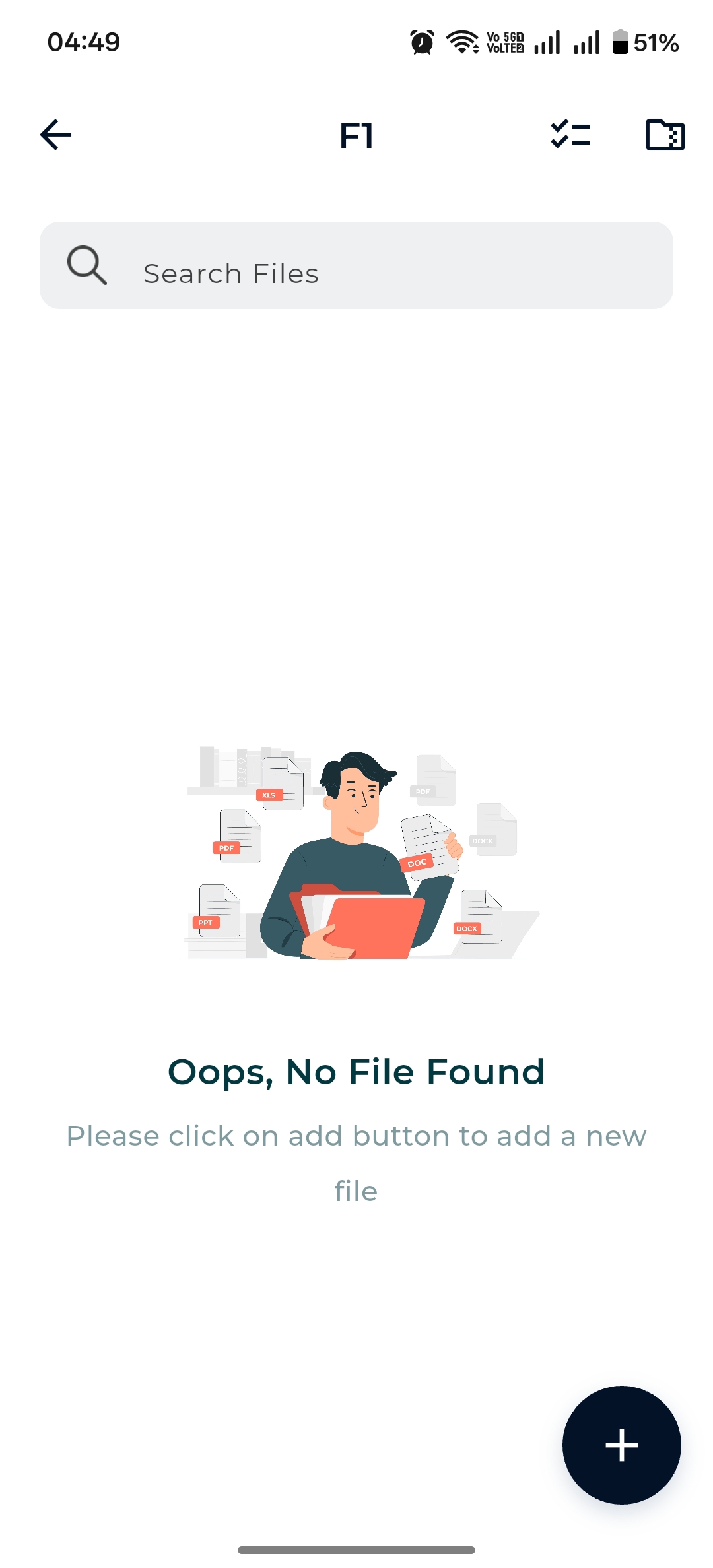 Empty folder