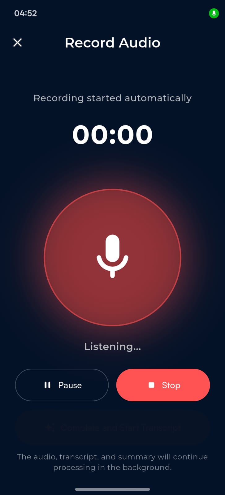 Dazo audio recording
