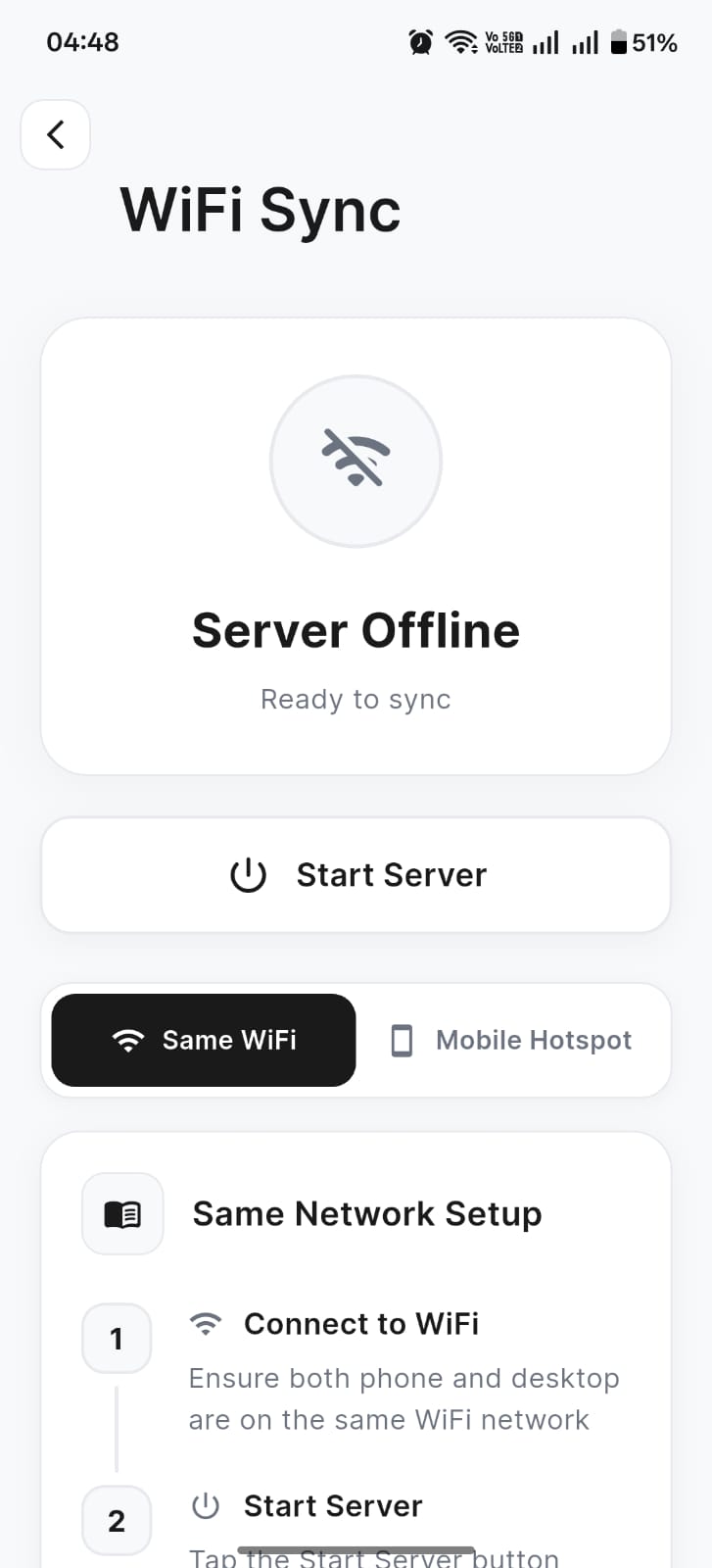 WiFi server